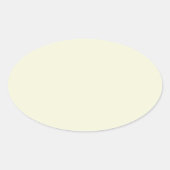Beige Ovale Sticker (Voorkant)