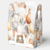 Beige paaskonijn gepersonaliseerd bedankdoosjes (Geopend)