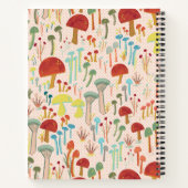 Beige paddenstoeltuin notitieboek (Achterkant)