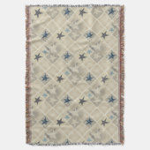 Beige patchwork deken (Voorkant Verticaal)