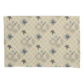Beige patchwork kussensloop (Voorkant)