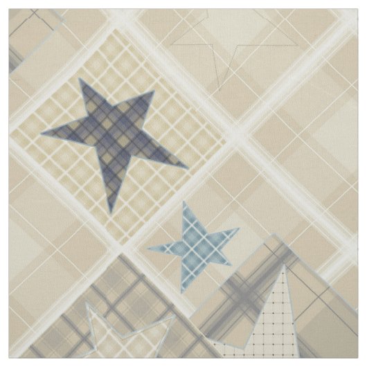 Beige patchwork stof (Swatch)