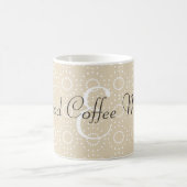  Beige Patroon Goede Koffie Mok (Center)