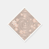 Beige patroon servet (Hoek)