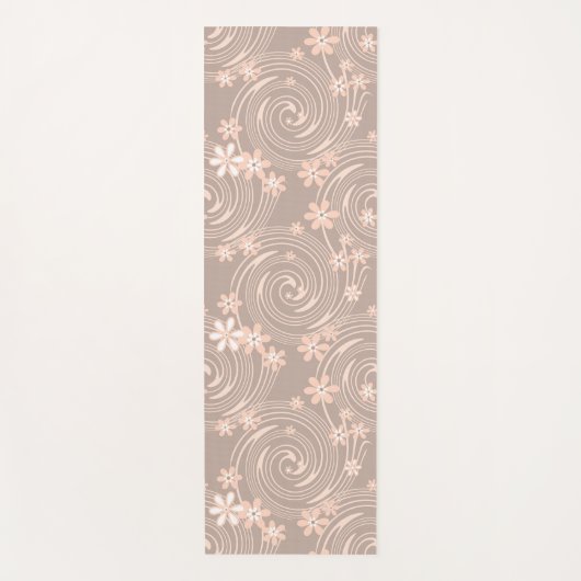 Beige patroon yogamat (Voorkant)