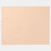 Beige peach fleece deken (Voorkant (Horizontaal))