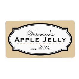 BEIGE | PERSONALISEERDE STICKER VOOR KANNEN