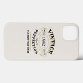 Beige personnalisé Vintage âge à Coque parfait (Verso (horizontal))