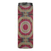 Beige, pink en blue texture. Abstract ornament. H Thermosbeker (Achterkant)