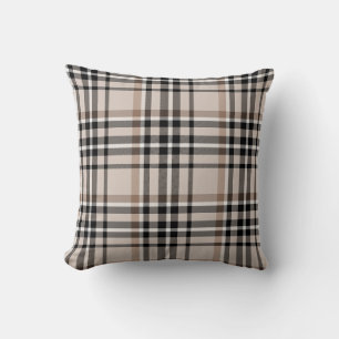 Beige Plaid Kussen