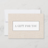 Beige | Plain Elegant Linen look Chic (Voorkant)