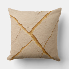 Beige plaster wall texture kussen