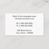 Beige, professionnel et Carte de visite de base (Dos)