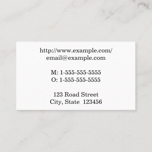 Beige, professionnel et Carte de visite de base (Dos)