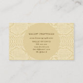 Beige Python Skin Visitekaartje (Achterkant)