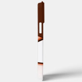 Beige rechthoek onder donkerbruine plaat Case-Mate iPhone case (Achterkant / Rechts)