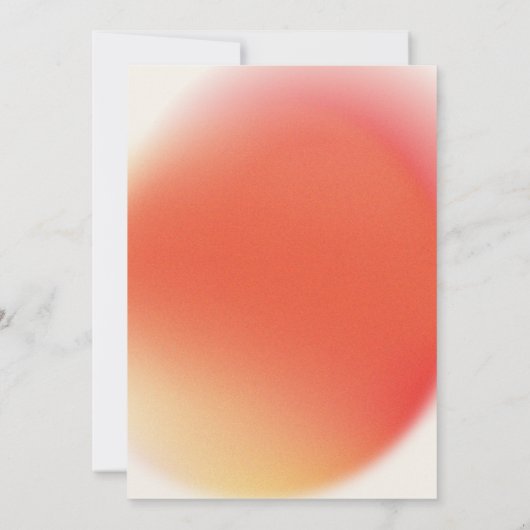 Beige Red Retro Huwelijksuitnodiging Save The Date (Achterkant)