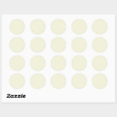 Beige Ronde Sticker (Vel)