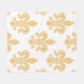 Beige Royal Fleece Blanket (Voorkant (Horizontaal))