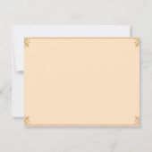 Beige Roze  Art Minimalist Bedankkaart (Achterkant)