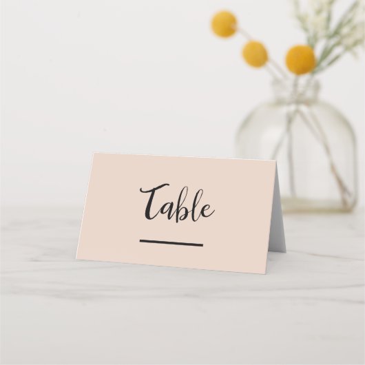 Beige Roze Chic Moderne Gouden Glitter Glam Huweli (Voorkant)