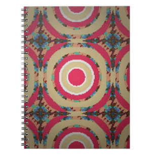 Beige, roze en blauwe textuur. Abstracte versierin Notitieboek