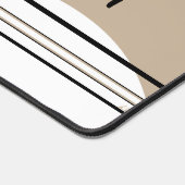 Beige Running Horse Vorm en Initialen Design Bureaumat (Hoek)