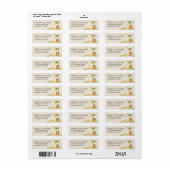 Beige Safari Oerwoud Party Return Address Stickers (Full Sheet)