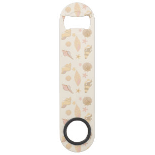 Beige Schelpen Patroon Speed Flessenopener