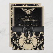 Beige schrift prettig kerstfeest en een gelukkig n kaart