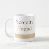 Beige Serenity Band Mug (Gauche)