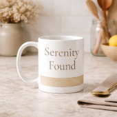 Beige Serenity Band Mug
