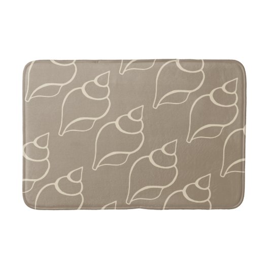 Beige Shells Bath Mat (Voorkant)
