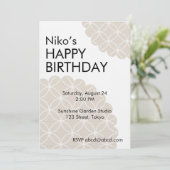 Beige Shippo Editable Invitation Template (Debout devant)