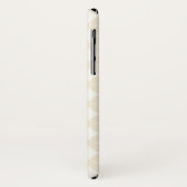 Beige shippo-patroon Case-Mate iPhone case (Achterkant/links)