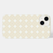 Beige shippo-patroon Case-Mate iPhone case (Achterkant (horizontaal))