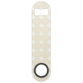 Beige shippo-patroon speed flessenopener (Achterkant)