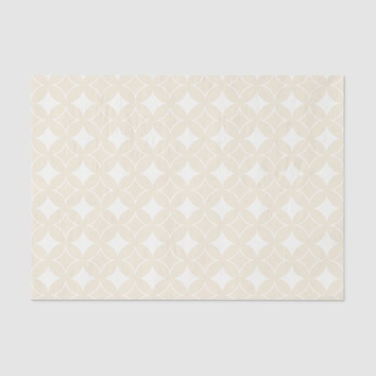 Beige shippo-patroon tissuepapier (Voorkant)