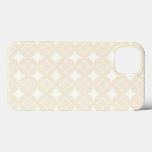 Beige shippo pattern Case-Mate iPhone case (Achterkant (horizontaal))