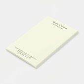 Beige Simple Plain Professional Modern Minimailst Post-it® Notes (Schuin)