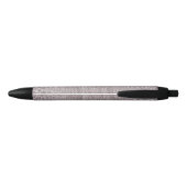 Beige Snakeskin Print Black Ink Pen (Achterkant)
