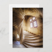 Beige spirl trap, Frankrijk Briefkaart (Voorkant / Achterkant)