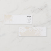 Beige Splatter - Skinny Mini Visitekaartje (Voorkant / Achterkant)