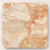 Beige steentextuur bier onderzetter (Voorkant)