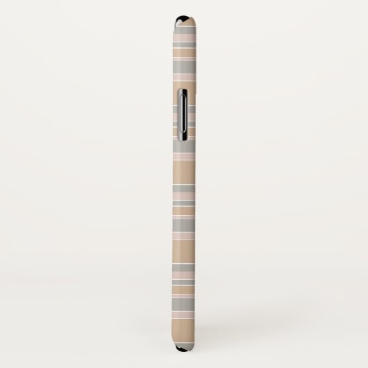 Beige strepen Case-Mate iPhone case (Achterkant / rechts)