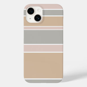 Beige strepen Case-Mate iPhone 14 hoesje