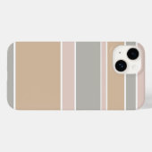 Beige strepen Case-Mate iPhone case (Achterkant (horizontaal))