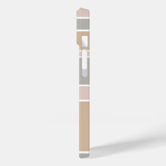 Beige strepen Case-Mate iPhone case (Achterkant / Links)