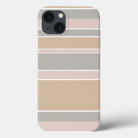 Beige strepen Case-Mate iPhone hoesje (Achterkant)