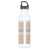 Beige strepen waterfles  (Achterkant)